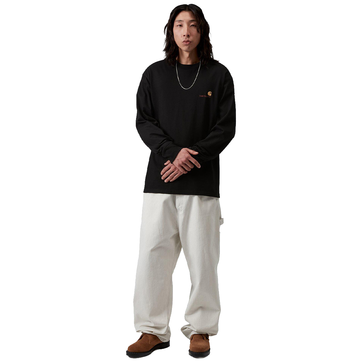 Carhartt WIP American Script Longsleeve T-Shirt Black