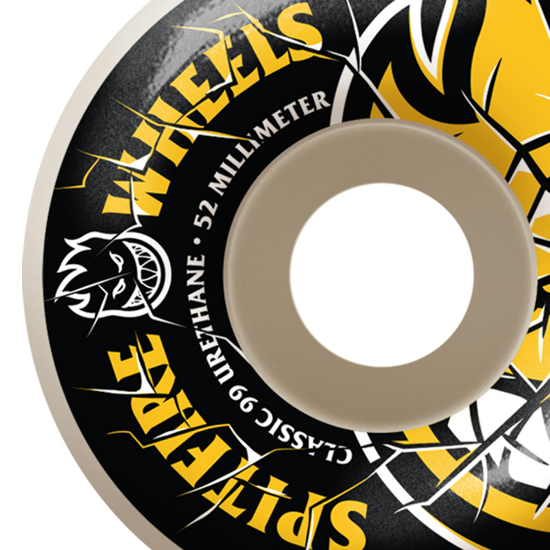 Spitfire Shattered Bighead Wheels Yellow 99D 52mm