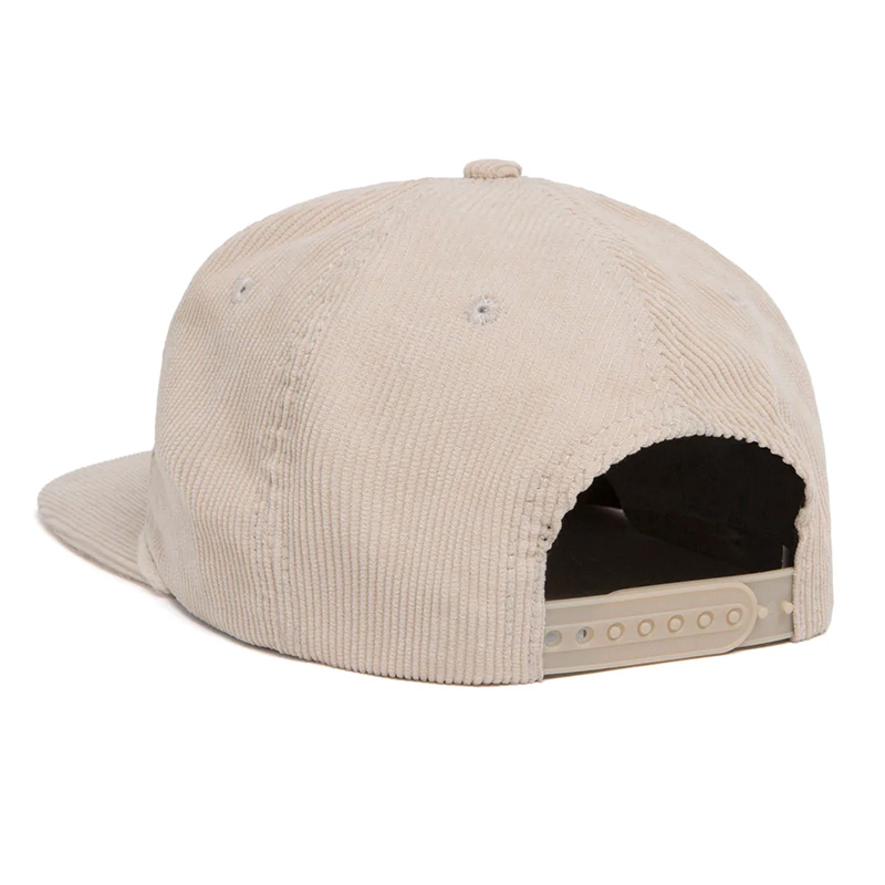 HUF City H Corduroy Snapback Cap Natural