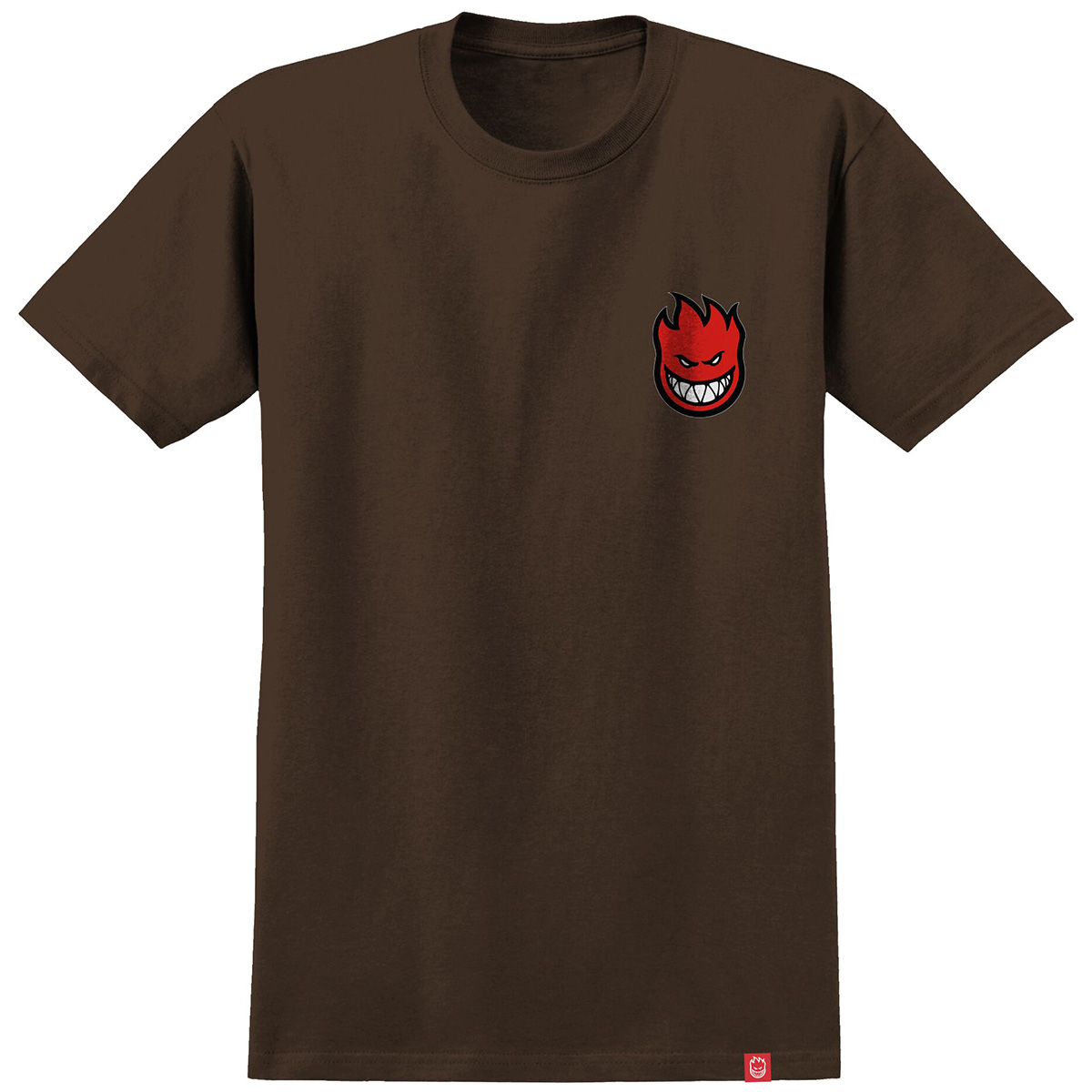 Spitfire Lil Bighead Fill T-Shirt Dark Chocolate/Red/ White Spitfire Lil Bighead Fill T-Shirt Dark Chocolate/Red/ White