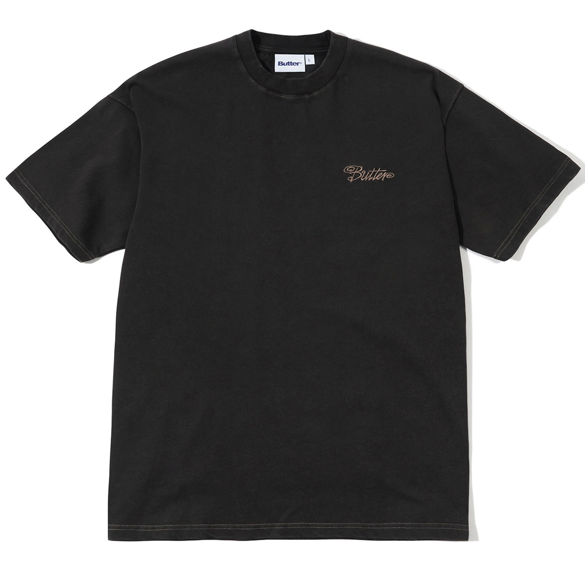 Butter Goods Jive Contrast T-shirt Washed Black Butter Goods Jive Contrast T-shirt Washed Black