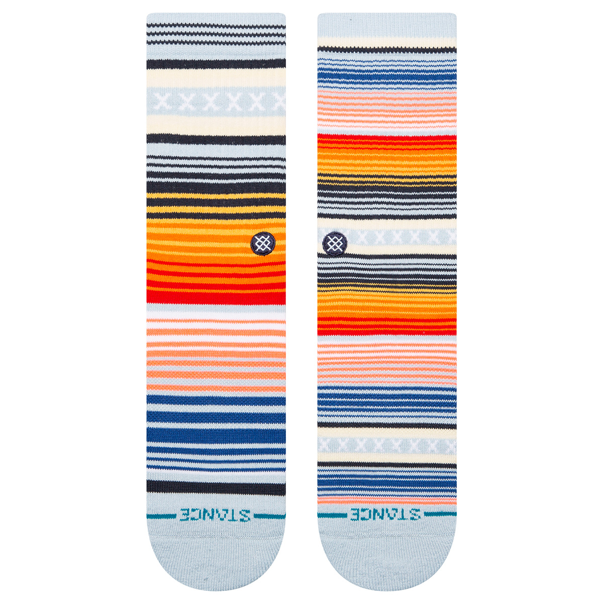 Stance Curren St Crew Socks Ice Blue Stance Curren St Crew Socks Ice Blue