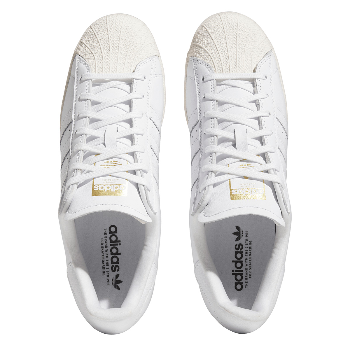 Adidas Superstar ADV White/White/Gold Metallic