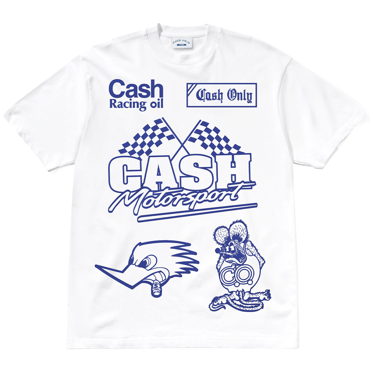 Cash Only Service T-Shirt White