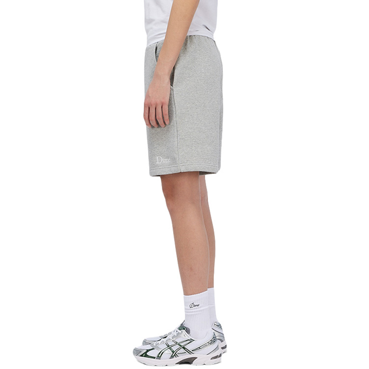 Dime Classic Small Logo Sweatshorts Heather Gray