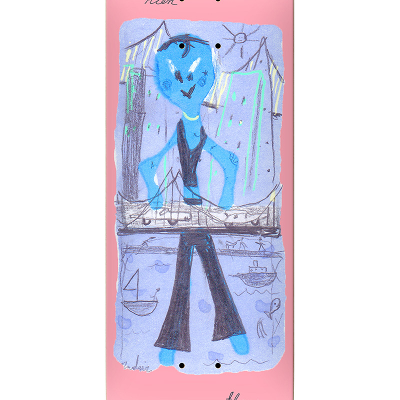 There Nadair Kien Ur An Egg Skateboard Deck Pink 8.25 There Nadair Kien Ur An Egg Skateboard Deck Pink 8.25