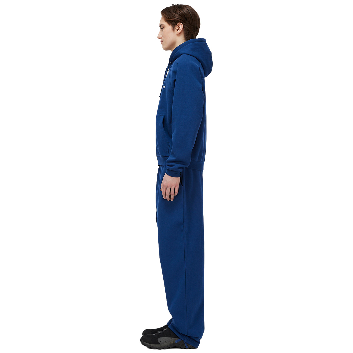 Dime Classic Small Logo Zip Hooded Sweater Midnight Navy