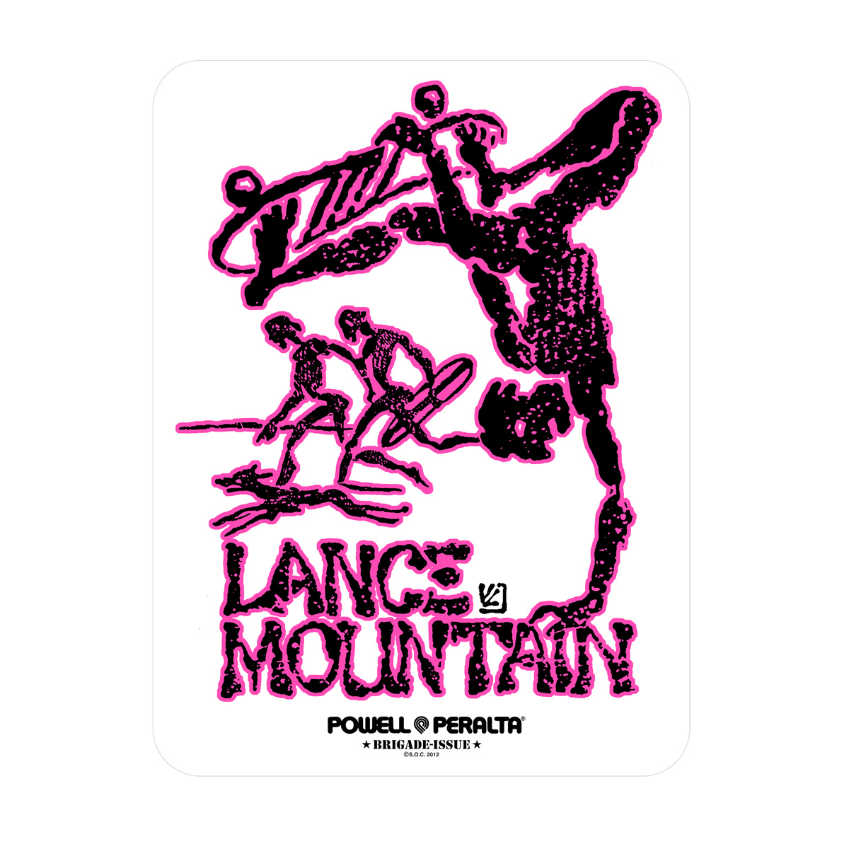 Powell Peralta Bones Brigade Lance Mountain 4.5" Sticker 