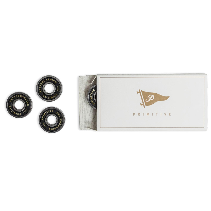 Primitive Bearings 8 Pack Set Black/Gold