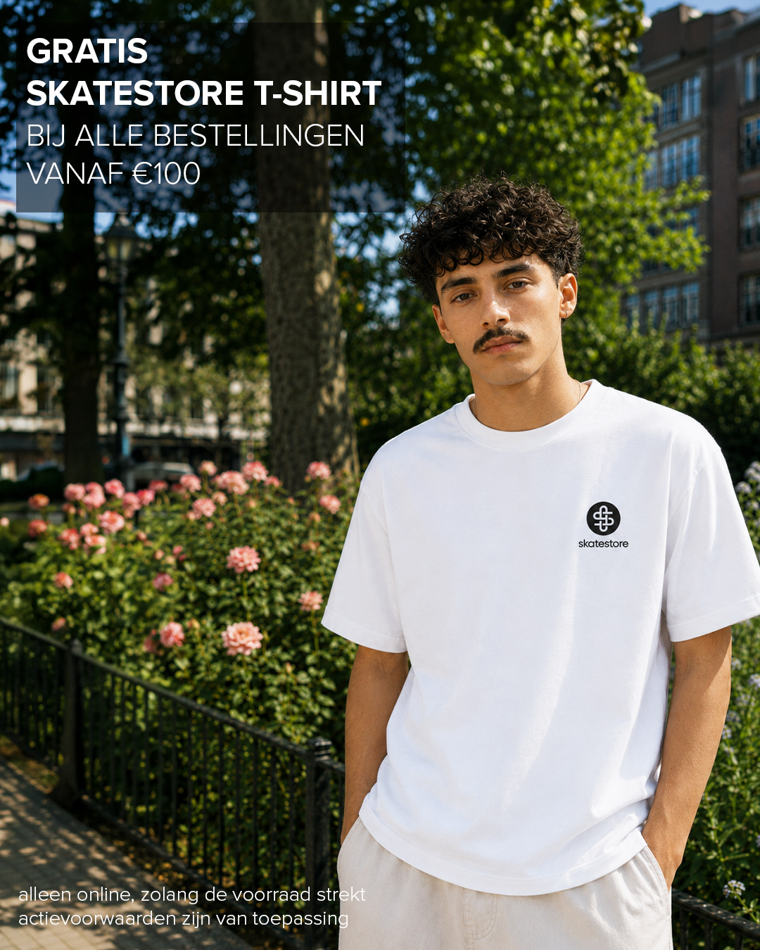 Gratis Skatestore T-shirt bij bestellingen vanaf €100