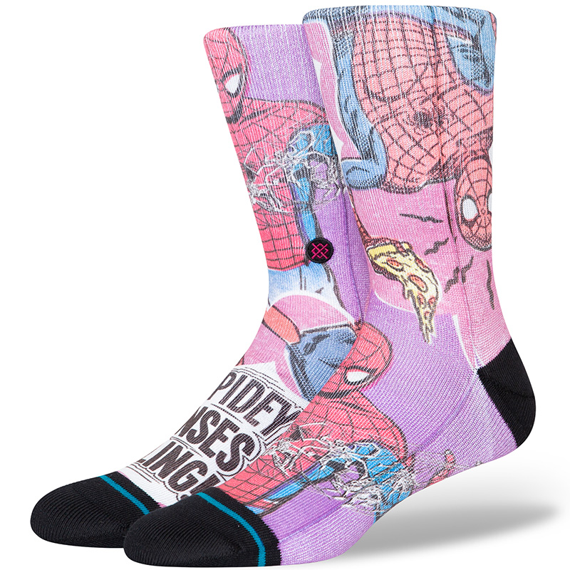 Stance Spidey Senses Socks Magenta