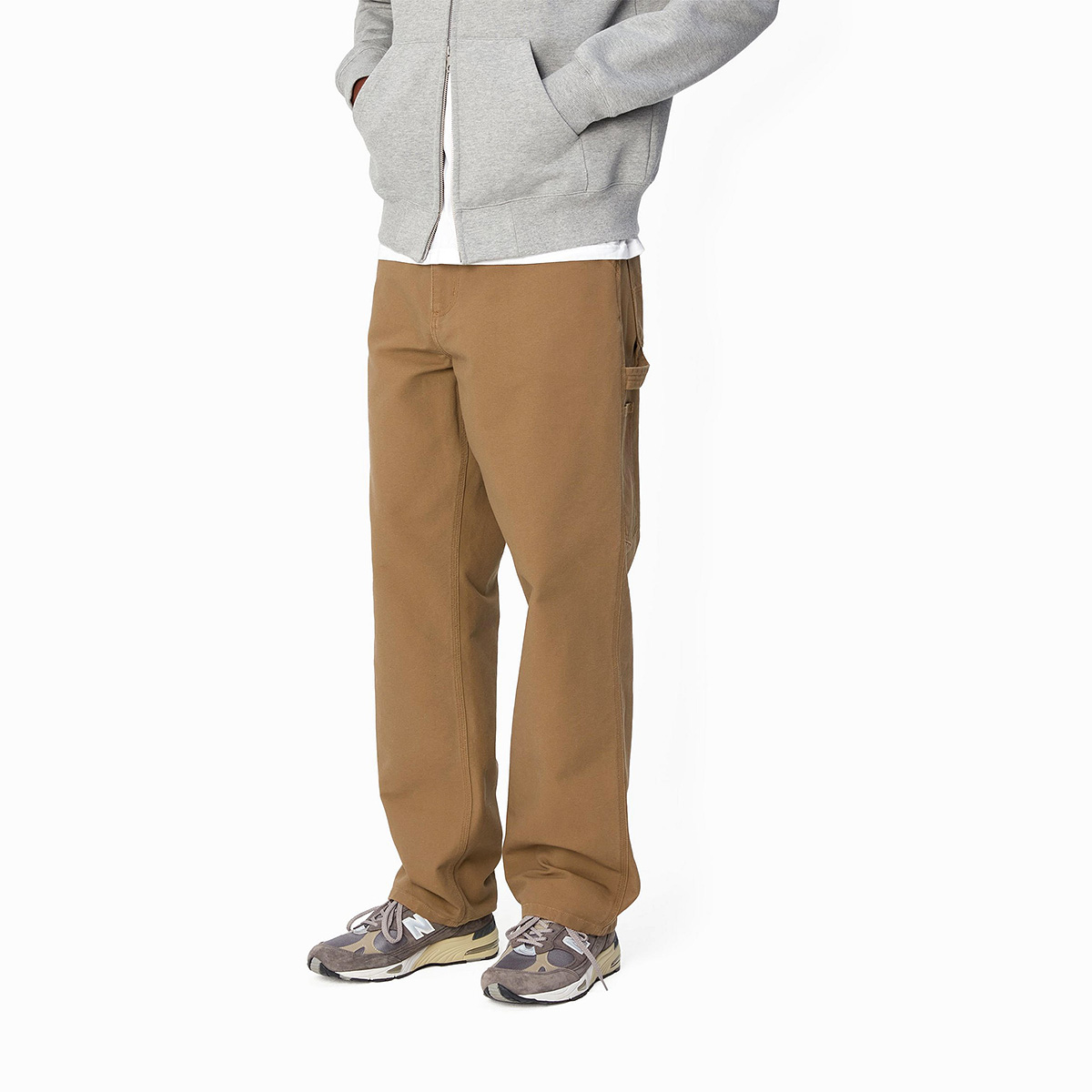 Carhartt WIP Single Knee Pant Hamilton Brown Rinsed Carhartt WIP Single Knee Pant Hamilton Brown Rinsed