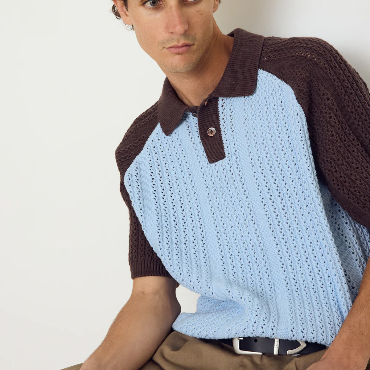 Obey Abel Polo Sweater Skyway
