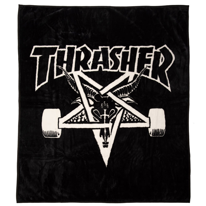 Thrasher Skate Goat Blanket Black Thrasher Skate Goat Blanket Black