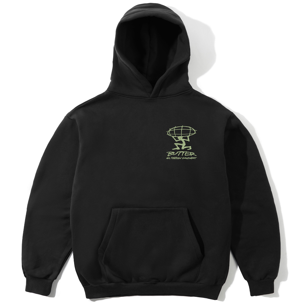 Butter Goods Terrain Hooded Sweater Black