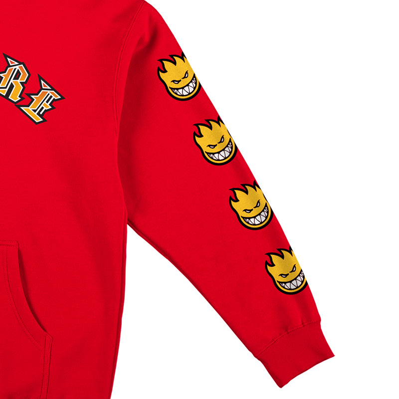 Spitfire Old E Bighead Fill Hoodie Scarlet Spitfire Old E Bighead Fill Hoodie Scarlet