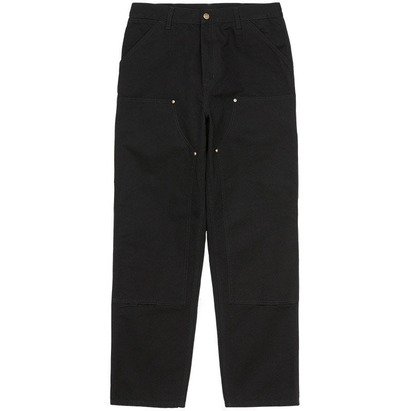 Carhartt WIP Double Knee Pants Black Rinsed Carhartt WIP Double Knee Pants Black Rinsed