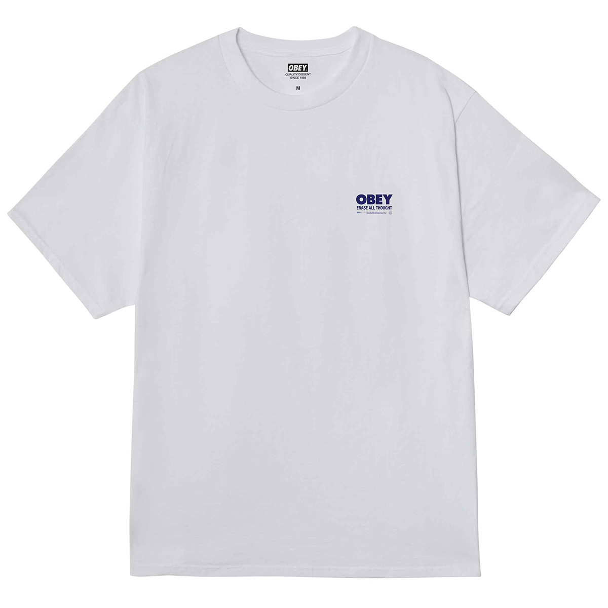 Obey Erase All Thought T-Shirt White Obey Erase All Thought T-Shirt White