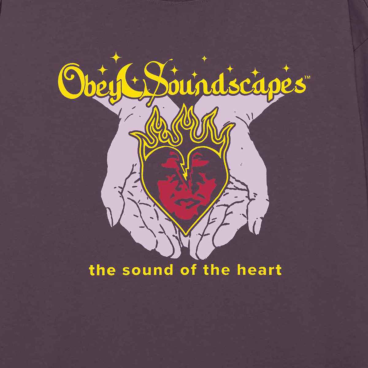 Obey Soundscapes Longsleeve T-Shirt Pigment Plum Pefect