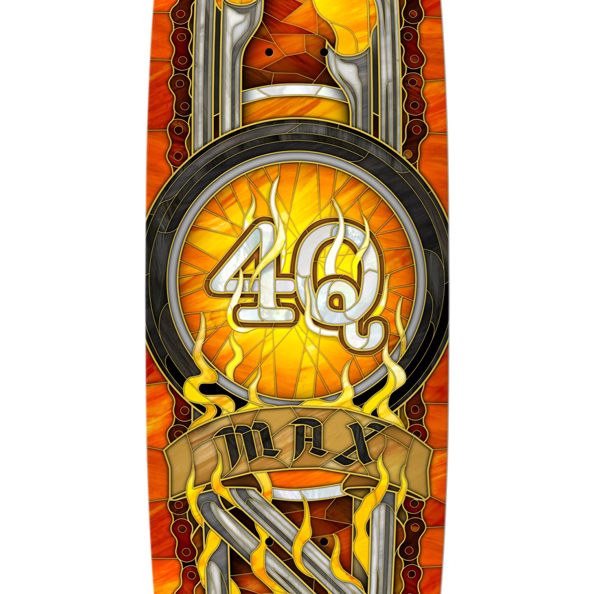 Real Max Schaaf 4Q Cathedral Skateboard Deck 9.1