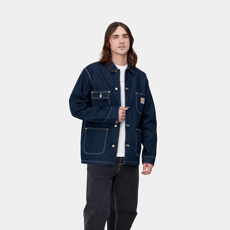 Carhartt WIP OG Chore Coat Blue One Wash Carhartt WIP OG Chore Coat Blue One Wash