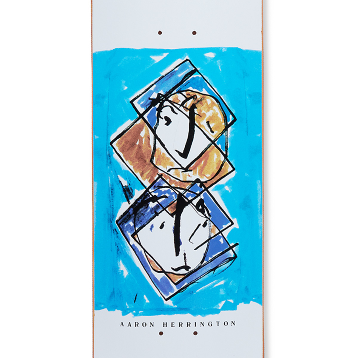 Polar Aaron Herrington Twisted Skateboard Deck White 8.25
