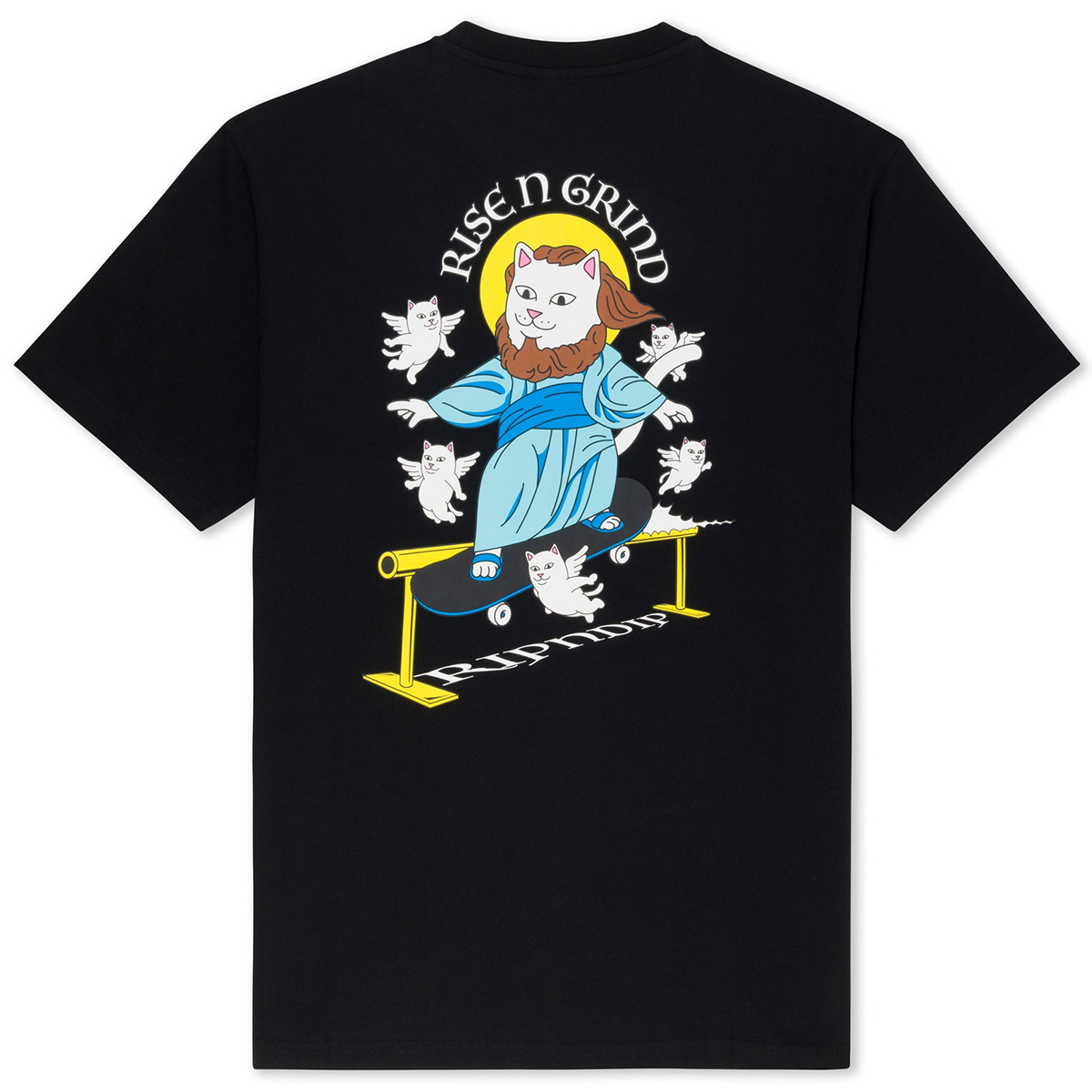 RIPNDIP Rise N Grind T-Shirt Black RIPNDIP Rise N Grind T-Shirt Black