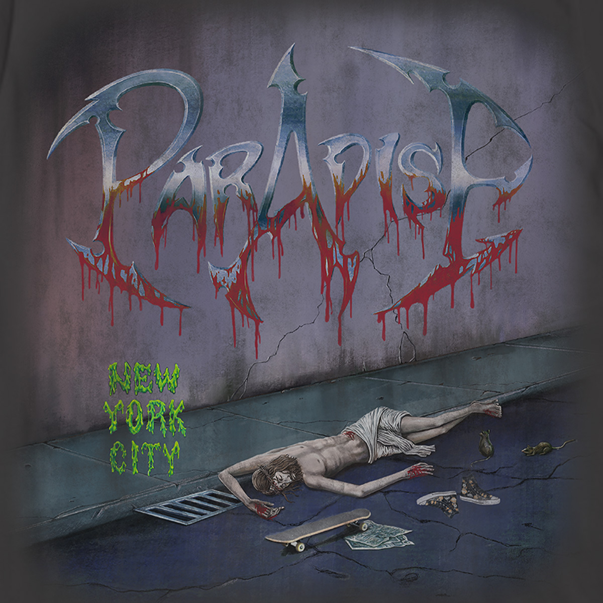 Paradise NYC Obituary T-shirt Black Paradise NYC Obituary T-shirt Black