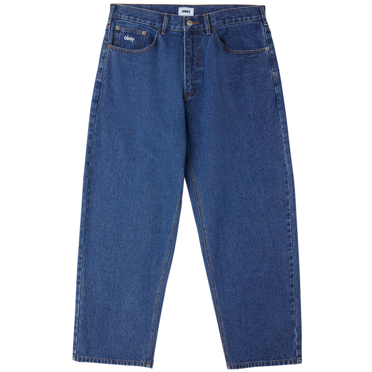 Obey Big Wig Baggy Denim Pant Stone Wash Indigo Obey Big Wig Baggy Denim Pant Stone Wash Indigo