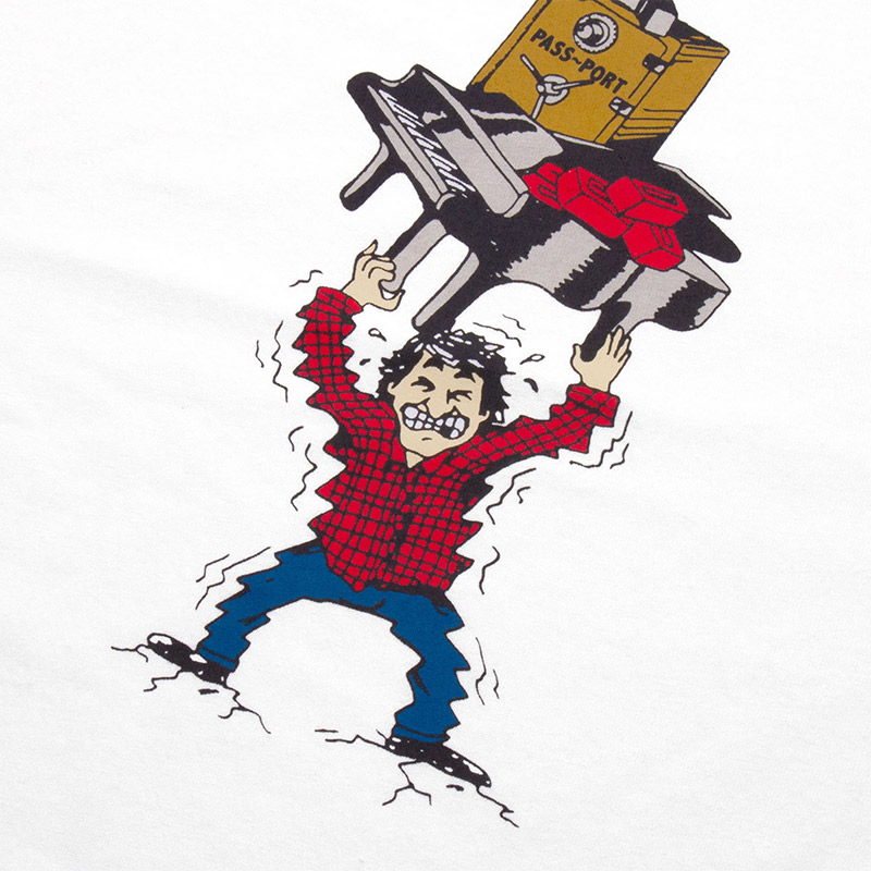Pass Port Weighed Down T-Shirt White Pass Port Weighed Down T-Shirt White
