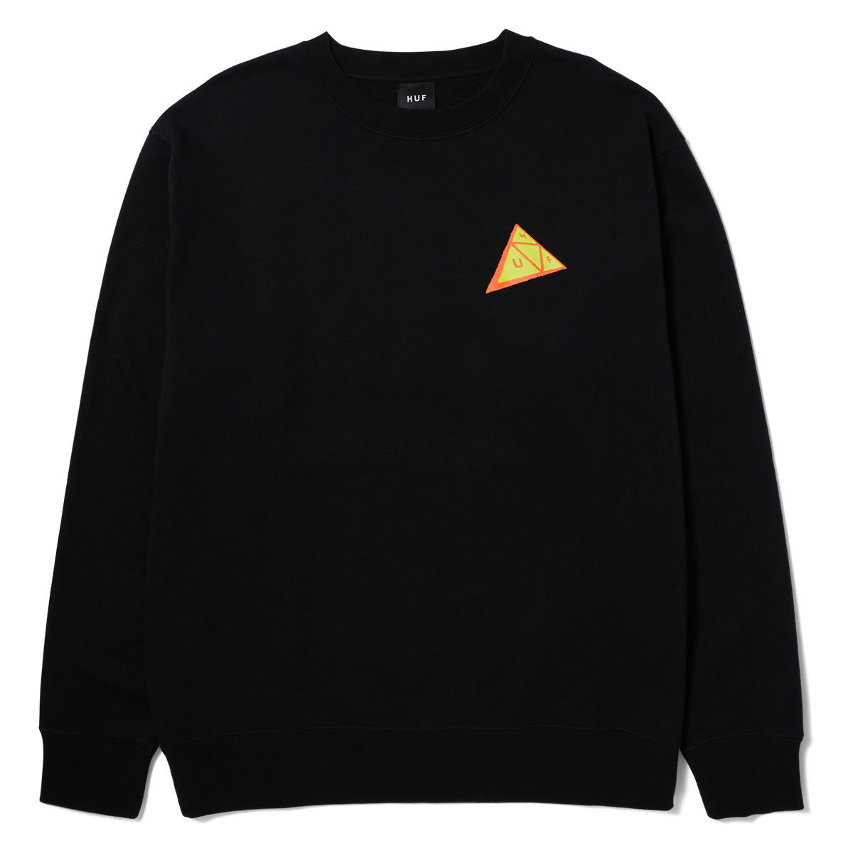 HUF Skewed Crewneck Sweater Black HUF Skewed Crewneck Sweater Black