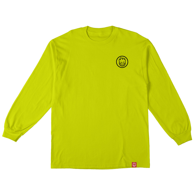 Spitfire Swirled Classic Longsleeve T-Shirt Safety Green/Black Spitfire Swirled Classic Longsleeve T-Shirt Safety Green/Black