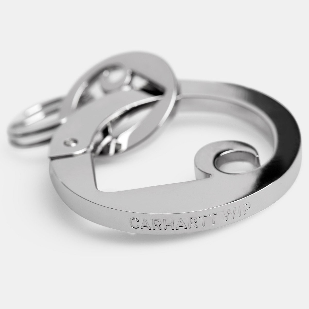 Carhartt WIP Charms Carabiner Keychain Silver Carhartt WIP Charms Carabiner Keychain Silver