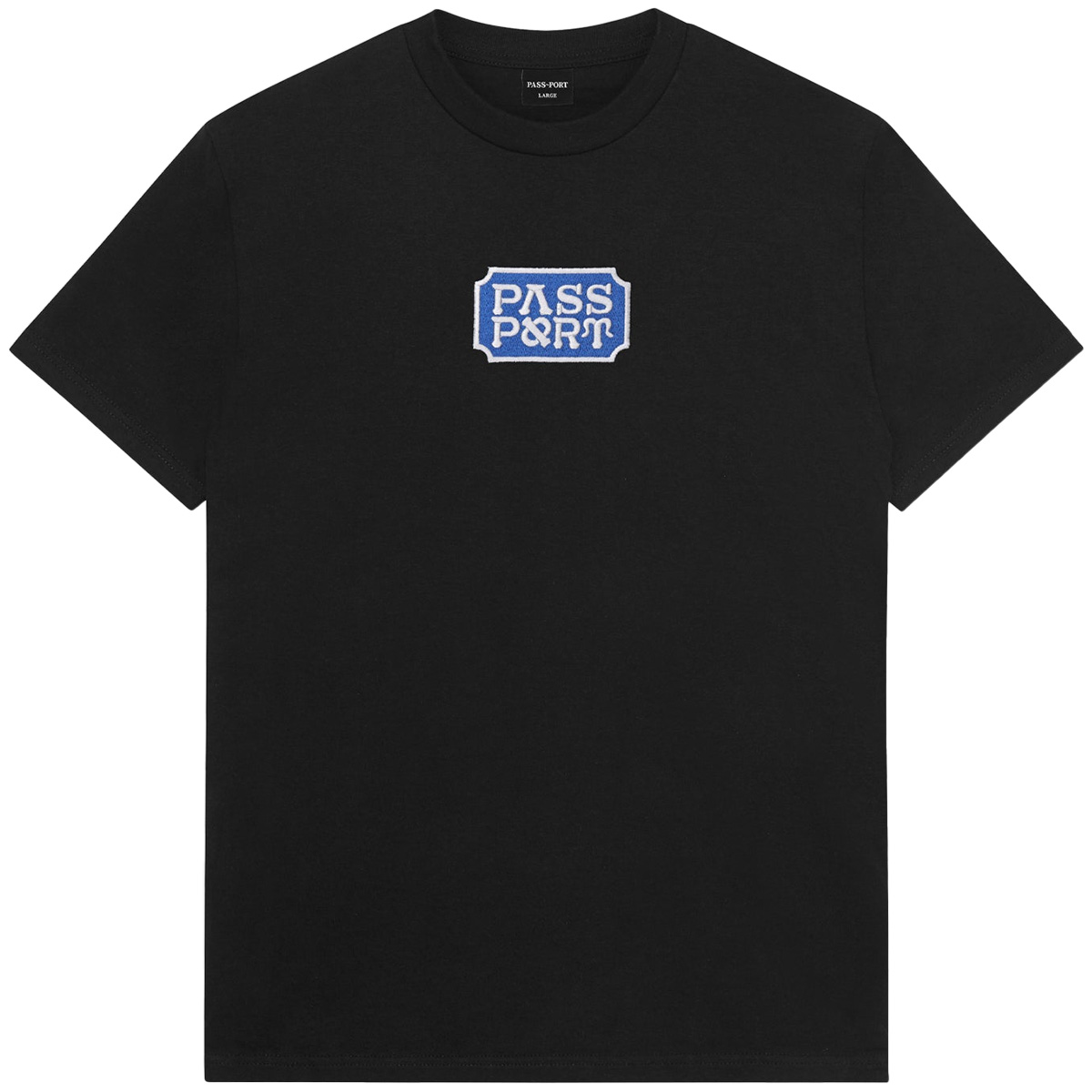 Pass Port Yearbook Logo T-Shirt Black