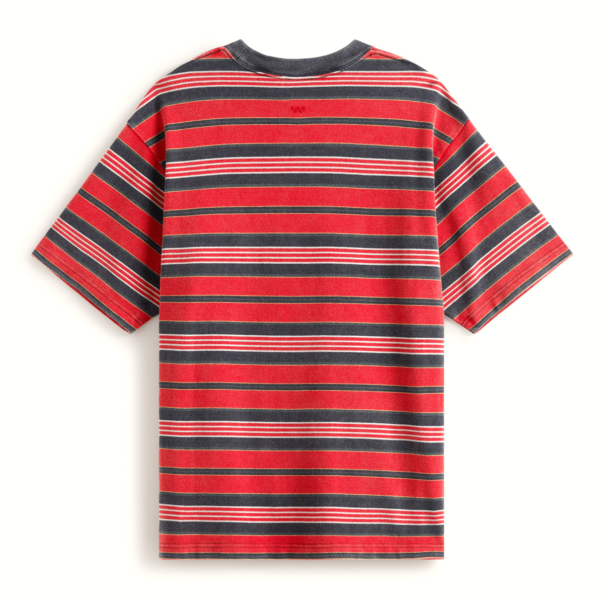 Vans Pique Stripe Knit T-Shirt Racing Red