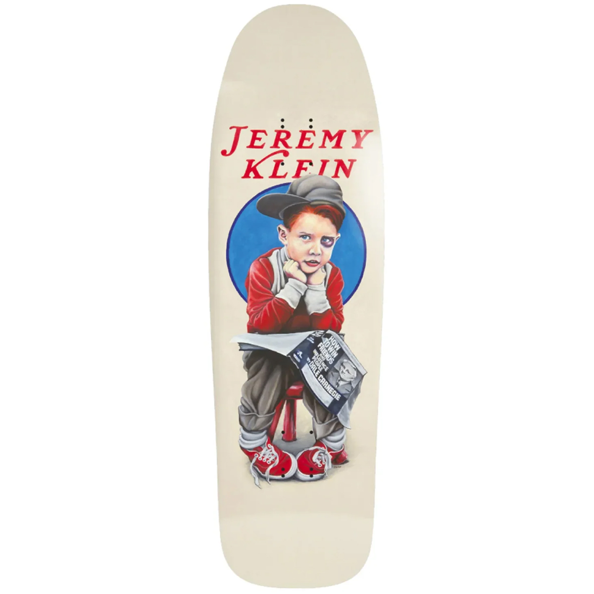 World Industries Jeremy Klein Black Eye Kid Slick Skateboard Deck 9.4