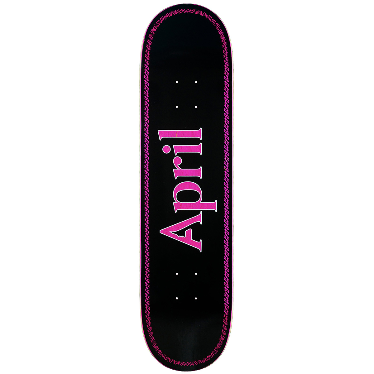 April OG Logo Black Helix Skateboard Deck 8.5 April OG Logo Black Helix Skateboard Deck 8.5