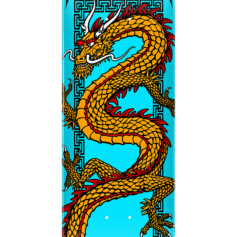 Powell Peralta Cab Chinese Dragon Skateboard Deck Blue 7.75