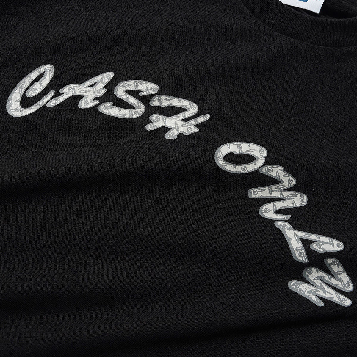 Cash Only Diamond Plate Logo T-Shirt Black