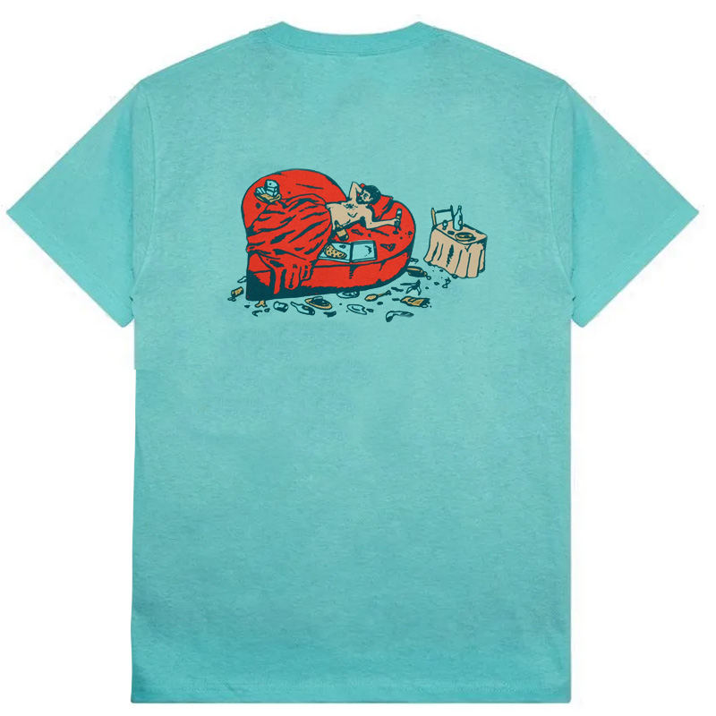 Pass-Port Unlucky In Love T-shirt Celadon Pass-Port Unlucky In Love T-shirt Celadon