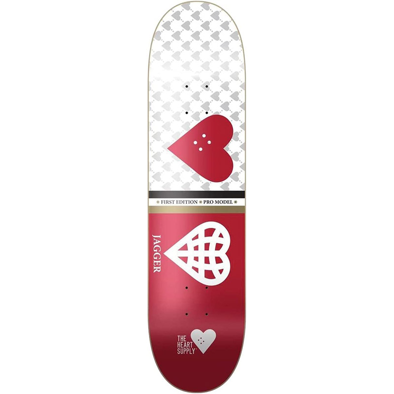 The Heart Supply Jagger Eaton Society Deck Red 8.25