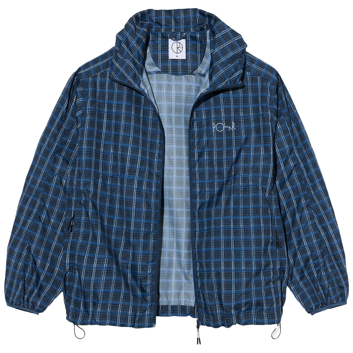 Polar Chase Light Shell Jacket Blue Check