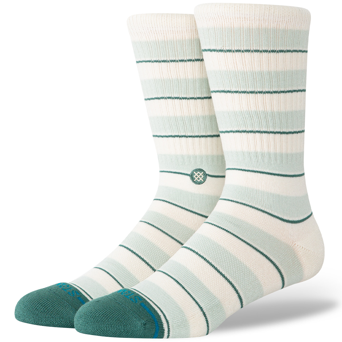 Stance Striped It Crew Socks Teal