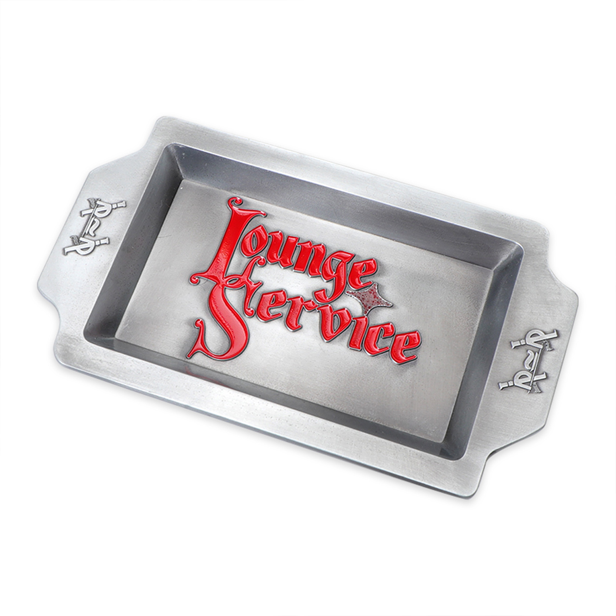 Pass Port Lounge Service Coin Tray Antique Silver