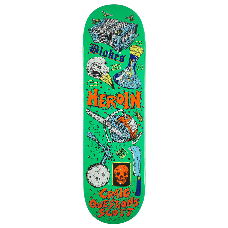 Heroin Craig Questions Life Skateboard Deck Razor Edge 9.0