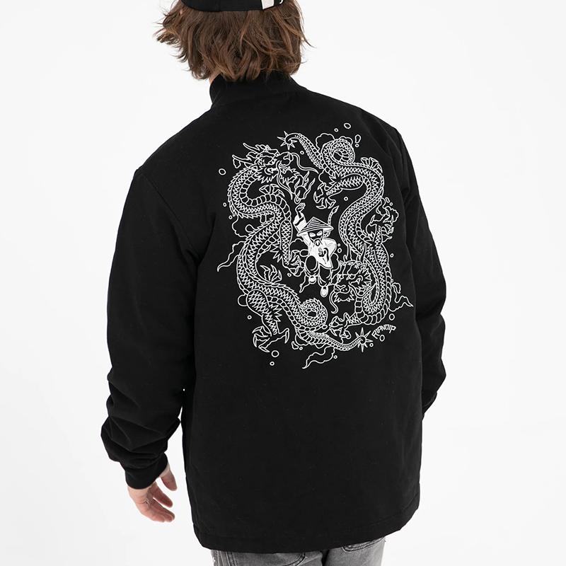 RIPNDIP Ryu Bomber Jacket Black RIPNDIP Ryu Bomber Jacket Black