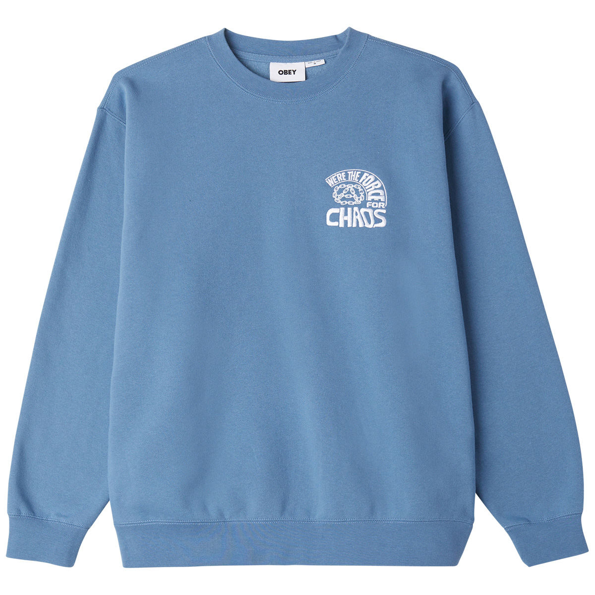 Obey Peace Program Crewneck Sweater Coronet Blue