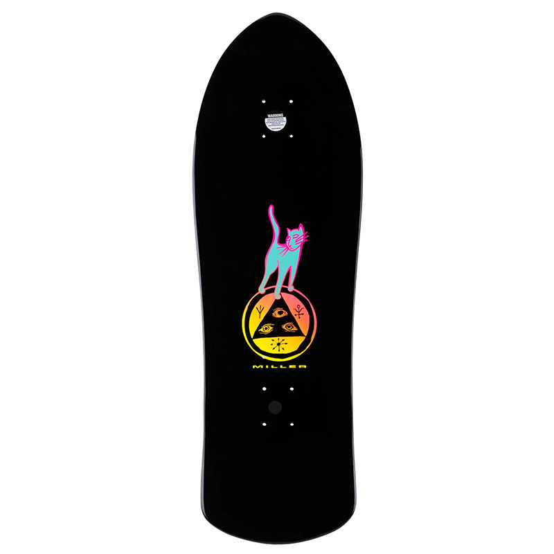 Welcome Faces - Chris Miller Pro Model Crossbone Skateboard Deck Black Dip 10.0