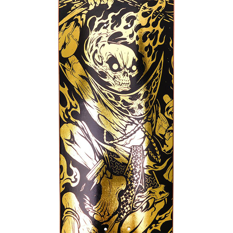 Preduce x Montemith Lert Saeri Mellow Concave Skateboard Deck Gold Foil 8.0