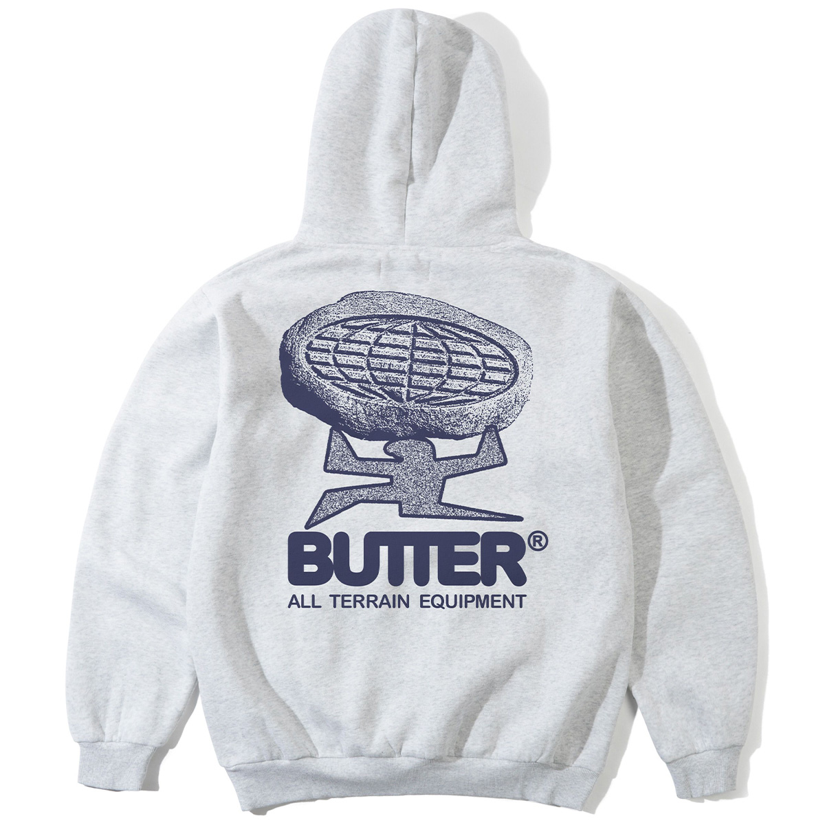 Butter Goods Terrain Pullover Hooded Sweater Ash Butter Goods Terrain Pullover Hooded Sweater Ash